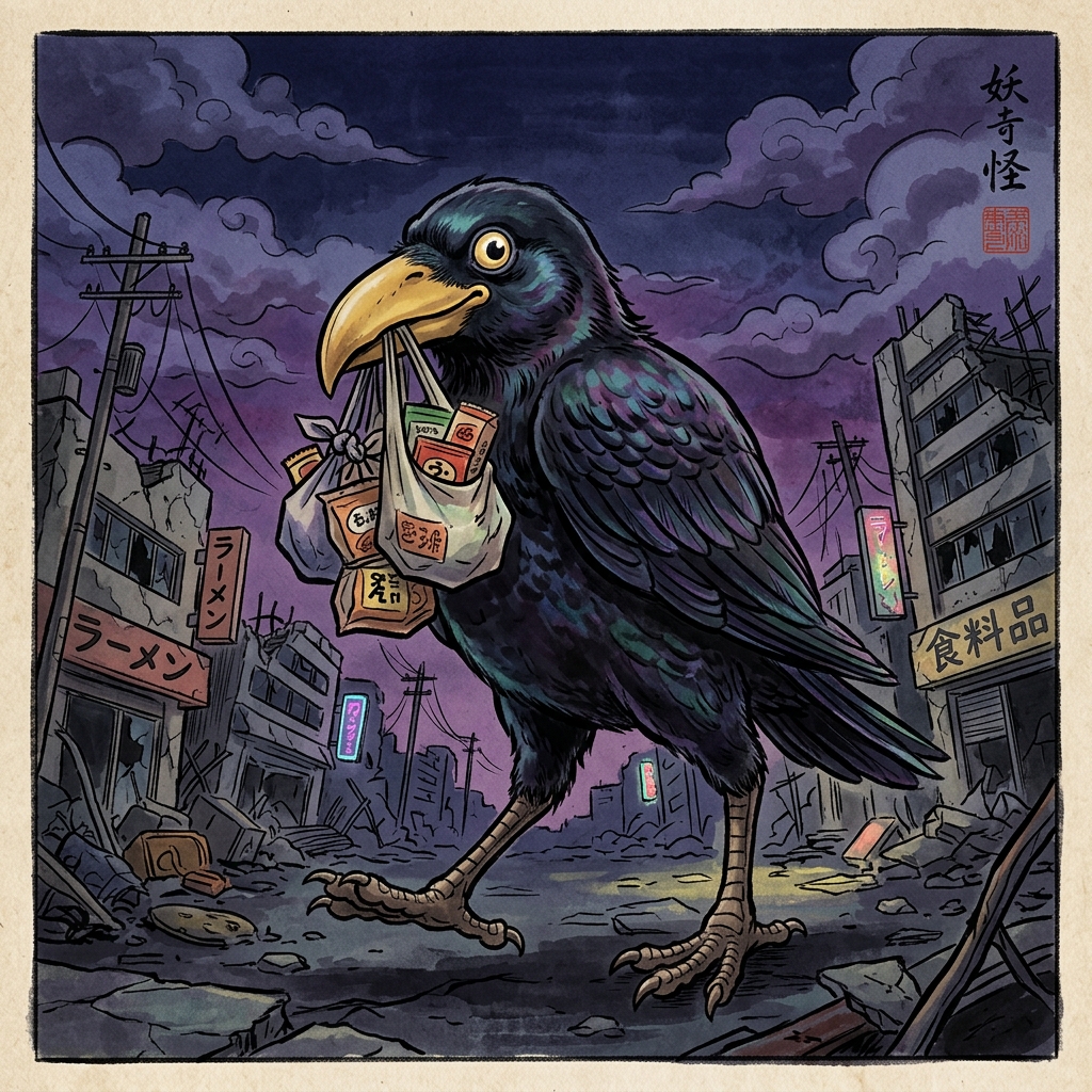 二足歩行の大きい鳥